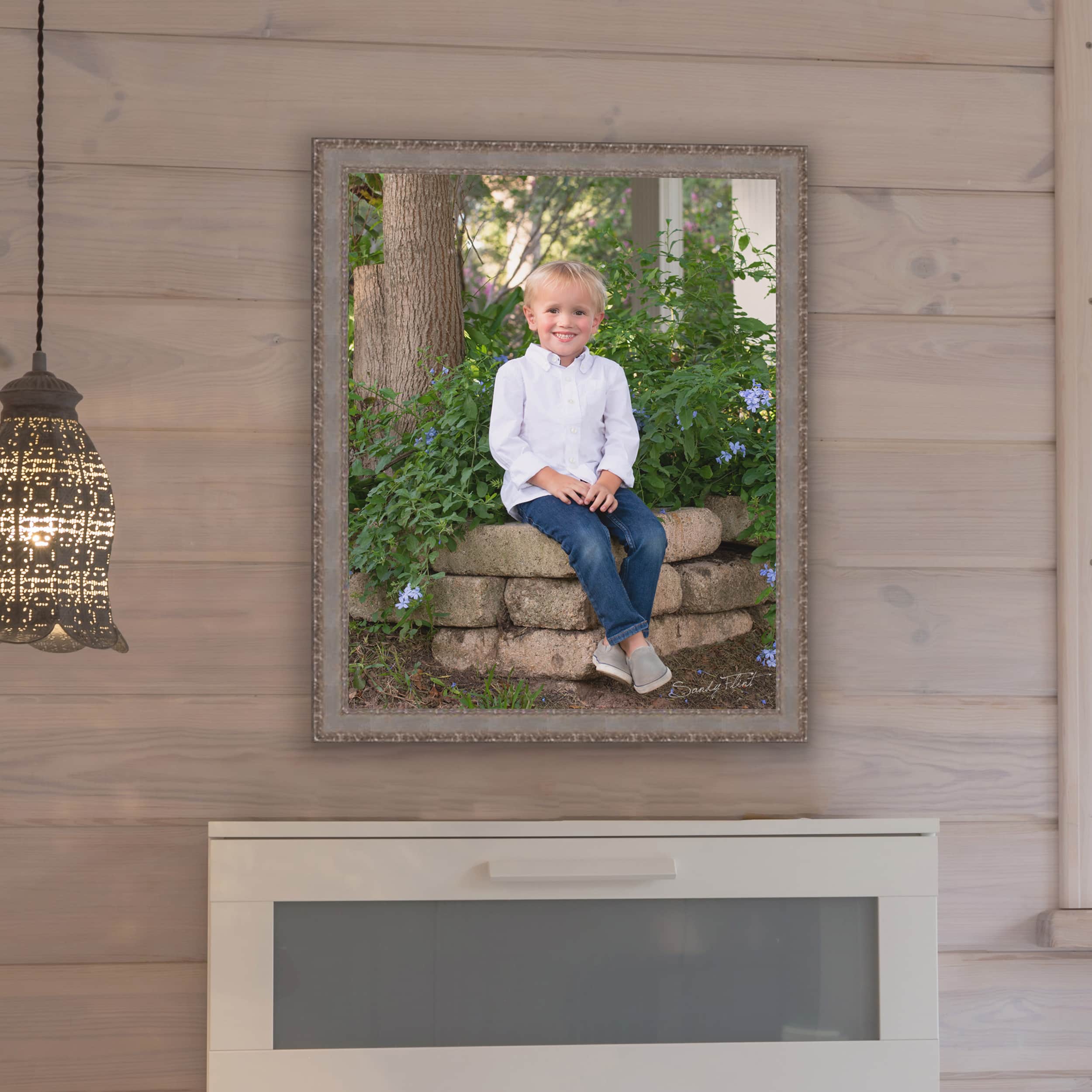 Portrait of a child made near Bellville, Tx by Sandy Flint